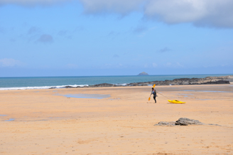 Harlyn Bay surfing beach near Padstow, Cornwall