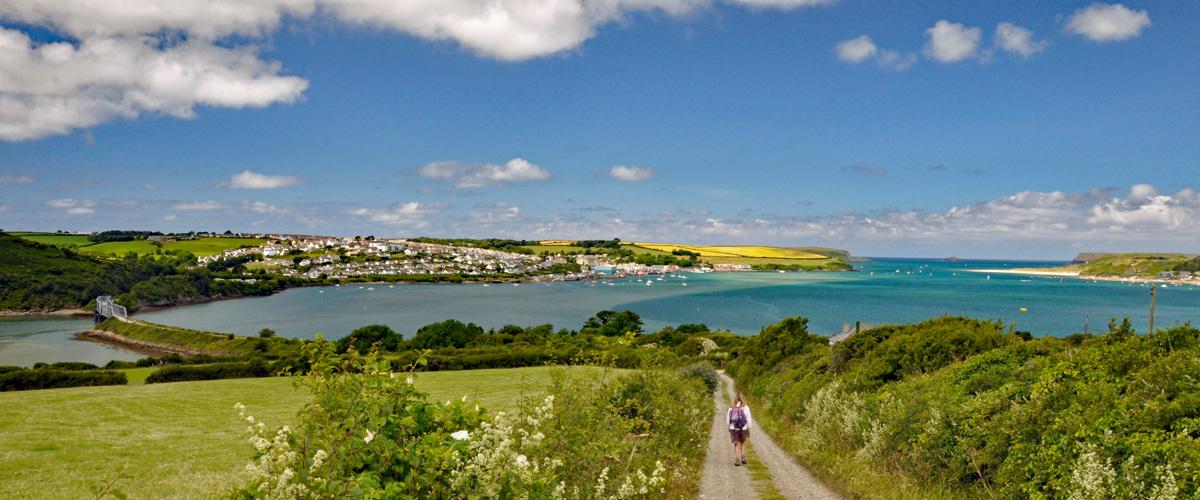 Camel estuary, Padstow and Rock nearby